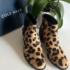COLE HAAN JOANNA GENUINE CALF HAIR BOTIE